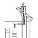 Abgasleitung Ø 60 PP (flexibel) im Schacht / konzentrischer Geräteanschluss (60/100)