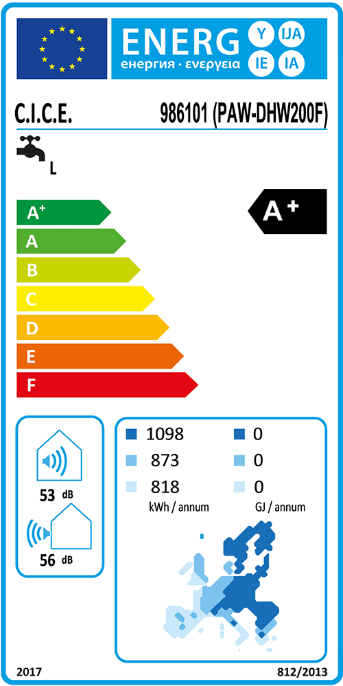 Energielabel-PAW-DHW270F