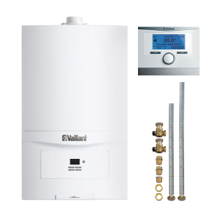 Vaillant Paket 1.622 ecoTEC pure VC 146/7-2, VRC 700, Anschluss-Zubehör