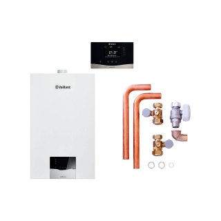 Vaillant Paket 1.733/2 ecoTEC plus VC 10CS/1-5, VRC 720/2, Anschlusszubehör