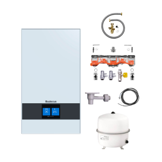 Buderus Logaplus-Paket W22S Gas-Brennwert-Therme GB172i.2-25 W H, 25 kW, BC400