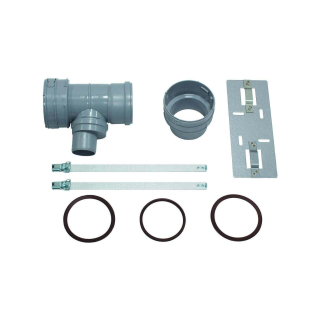 Vaillant Set 7 T-Stück DN 100 für Abgasanschluss 60/100 für flexible Abgasleitung DN 100,PP