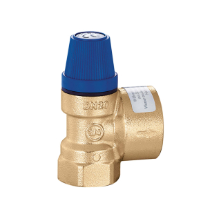 Caleffi Sicherheitsventil 1/2", DN 15, 6 bar, für Trinkwasser